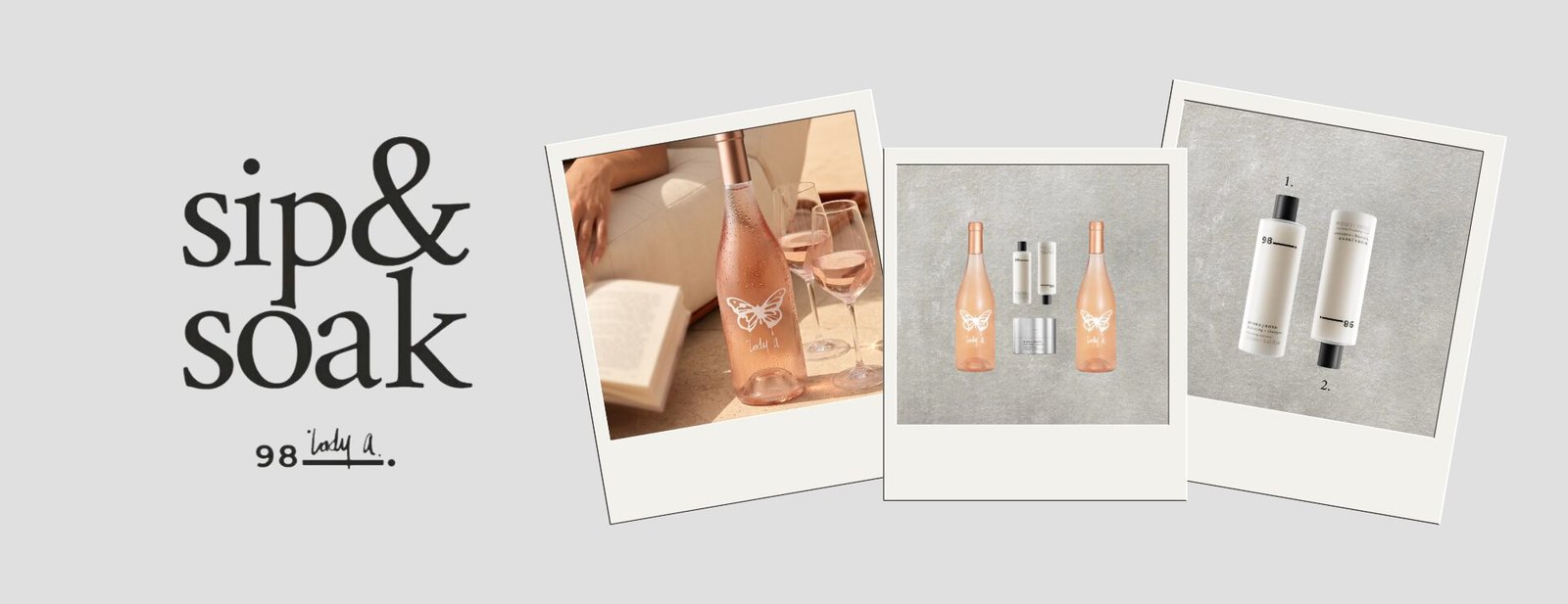 Sip & Soak by No. 98 and Lady A case study banner